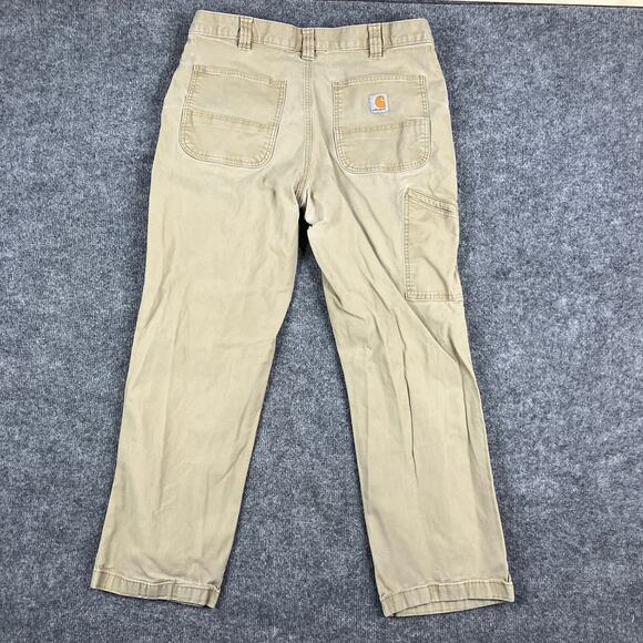 Carhartt Pants Mens Size 36x30 Khaki Relaxed Fit Stretch Workwear Casual Chino - Picture 9 of 11